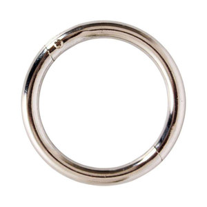 Anneau de nez réutilisable de qualité supérieure en acier inoxydable argenté, tailles de 52 mm à 70 mm, sans perçage pour le soulagement de la douleur chez le bétail - Product Image 4