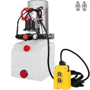 Pompa Idraulica Elettrica da 3 Quarti a Doppio Effetto con Serbatoio in Metallo per Rimorchio Ribaltabile - Product Image 6