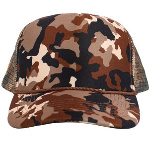 Unisex Camouflage Mesh Trucker Cap 6-Panel Adjustable Snapback <b>Hat</b> Breathable Casual Outdoor Spring <b>Summer</b> Style - Product Image 3