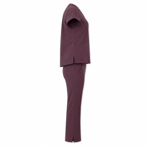 Conjunto de Uniforme Médico Elástico en Cuatro Direcciones de Primera Calidad, Top con Cuello en V, Pantalones de Corte Bootcut, Múltiples Bolsillos, Uniforme de Enfermería para Hospital, Venta al por Mayor, OEM, ODM, B2B - Product Image 6