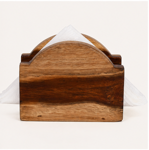 Premium Solid Wood Napkin Holder For Dining <b>Table</b> Rustic Vertical Tissue Paper Stand For <b>Kitchen</b> Home And Restaurant Decoration - Product Image 2