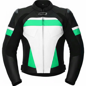 Chaqueta de Cuero 2026 de Alta Calidad con Logotipo Personalizado, Diseño Elegante, Transpirable, Impermeable, Resistente al Viento, Talla Grande, Anti-UV, para Motocicleta - Product Image 1