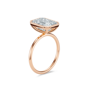Bague Luna 200-14K en or massif avec diamant taille ovale, cadeau de fiançailles, de mariage ou d'anniversaire, certifiée IGI, bague de luxe - Product Image 2