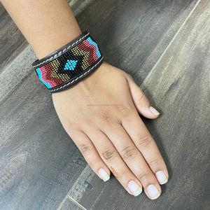 Pulsera Punk personalizada a la moda, pulsera hecha a mano minimalista, pulseras de cuero genuino, brazaletes para hombres y mujeres - Product Image 5