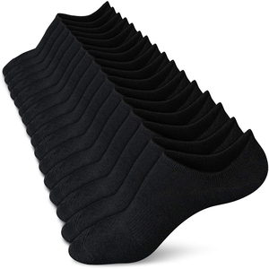 Calcetines tobilleros de color sólido, de algodón transpirable, invisibles, finos, de punto, para adultos, para uso diario, casual, de verano. - Product Image 3