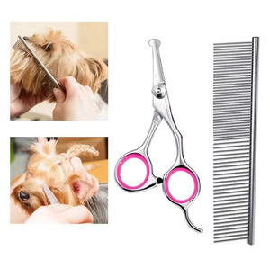 Tijeras para cortar el pelo de mascotas para profesionales de la peluquería canina y servicios de cuidado animal. Tijeras de peluquería canina de alta resistencia para mascotas. - Product Image 4