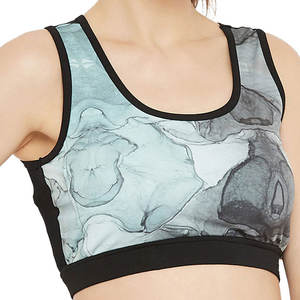 Soutien-gorge de sport personnalisé pour femme, sublimation, fabrication OEM, respirant, extensible, maintien élevé, sans couture sur le devant, vente en gros - Product Image 2