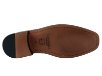 Dlords Gad Penny Chaussures Richelieu pour Homme en Cuir de Vachette Marron Plaqué, à Lacets, à Bout Pointu, Antidérapantes, pour le Bureau et la Carrière, Couleur Unie, en Cuir de Mouton