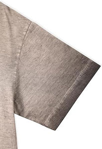 T-shirt décontracté uni pour femme à col rond, coupe classique, 100 % coton, écologique, respirant, délavé à l'acide, pour le yoga et l'entraînement - Product Image 4