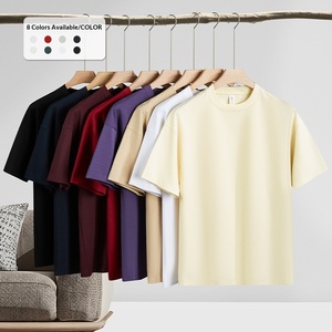 T-shirt en coton pour homme, col rond, manches courtes, couleur unie, coupe classique, respirant, jersey tricoté, design uni, 8 couleurs disponibles - Product Image 1