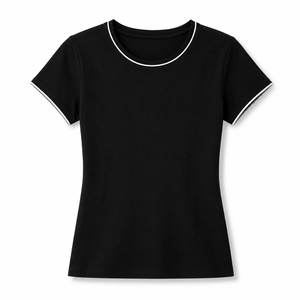 Camiseta Casual de Verano para Mujer, Corte Regular, Secado Rápido, Transpirable, de Algodón y Bambú, Manga Corta - Product Image 2