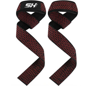 Comfortable Cotton Weightlifting Straps Improved Grip Reduced Hand Fatigue <b>Strength</b> <b>Training</b> Bodybuilding Fitness Wear Low Price - Product Image 1