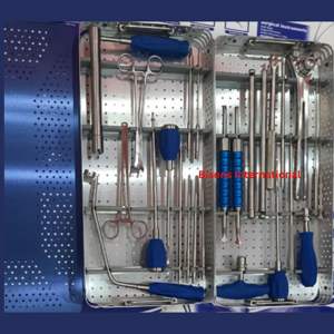 BISONS - Juego de Instrumentos Ortopédicos Manuales de Acero Inoxidable para Tornillos Pediculares Espinales, Herramientas para Cirugía de Trauma - Product Image 1