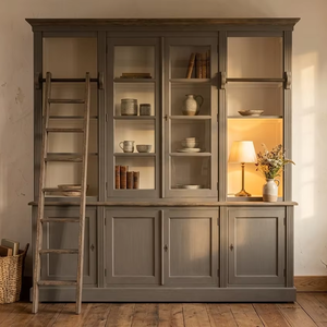 Bravyn Eco-Friendly Durable Library Cabinet <b>Solid</b> Teak <b>Wood</b> Open Shelf Minimalist Natural Finish <b>Bookcase</b> for Living Room Study - Product Image 2