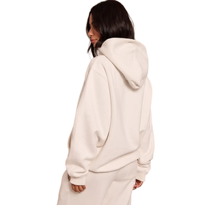 Womens Pullover Hoodie Tracksuit Casual Fleece <b>Two</b> <b>Piece</b> <b>Lounge</b> <b>Set</b> Relaxed Fit Elastic Waist Full Length Activewear Outfit - Product Image 2