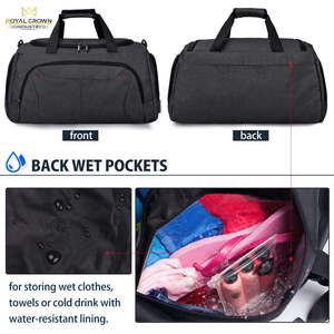 Sac de voyage pour homme en polyester imperméable et résistant, idéal pour le sport et la gym, avec logo personnalisé - Vente en gros 2025 - Product Image 3