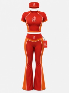 Conjunto Deportivo de 3 Piezas para Mujer, Verano, Uso Diario, con Top, Leggings y Diadema, para Gimnasio/Yoga/Viajes, Secado Rápido, Transpirable - Product Image 1