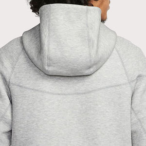 Sweat à capuche zippé unisexe en polaire technique premium, vêtement de sport léger personnalisé, veste décontractée à fermeture éclair intégrale pour la vente en gros - Product Image 6