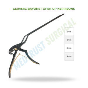Rongeur Kerrison à baïonnette en céramique 1mm 2mm 3mm 4mm – Instrument chirurgical pour la coupe osseuse et la chirurgie de la colonne vertébrale - Product Image 2