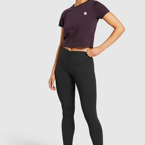 Camiseta Corta Premium para Mujer, Informal, de Manga Corta, Suave y Elástica, para Uso Diario, Cómoda para el Verano - Product Image 4