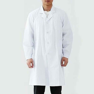 เสื้อกาวน์แพทย์สำหรับทันตกรรม เสื้อกาวน์ยาวสีขาวสำหรับห้องปฏิบัติการ เสื้อกาวน์สำหรับมืออาชีพสำหรับผู้ชาย - Product Image 5