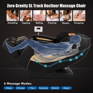 Silla de Masaje Plegable Moderna de Cuero con Gravedad Cero 8D para Cuerpo Completo, con Función Musical, para Uso Doméstico y Comercial - Product Image 3