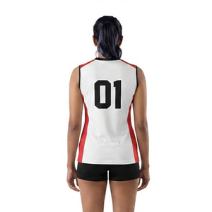 เสื้อวอลเลย์บอลผู้หญิง คอวี ผ้าโพลีเอสเตอร์ 100% แห้งเร็ว แบบไม่มีแขน - Product Image 2