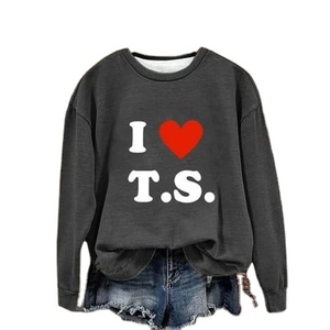 Custom Logo Women's Oversized Casual Knitted 100% Cotton Sweatshirt Plain Dyed Best Selling Wholesale OEM High Quality - Product Image 1