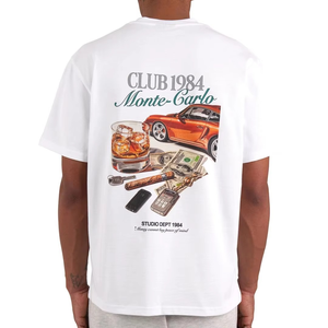 Nouvelle collection de t-shirts pour hommes à imprimé graphique, longueur normale, manches courtes, coton, vêtements décontractés, designs personnalisés, plusieurs couleurs - Product Image 5