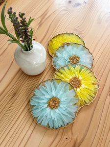 Moule à sous-verres en résine écologique, carré classique, en époxy cristallin, diamètre personnalisé, dernier design - Product Image 5