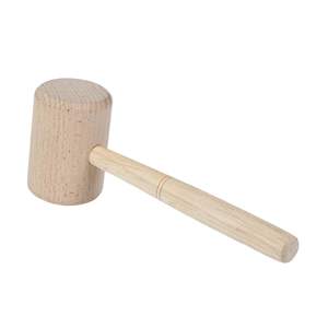 Wooden Mallet 9.5 inch Manual Ice Hammer Mallet Beech Solid <b>Carpenter</b> Wood Hammer Woodworking Hand <b>Tool</b> - Product Image 3