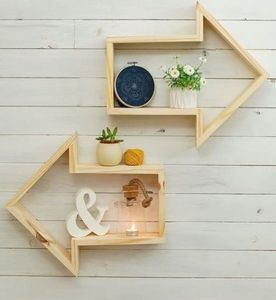 Modern Rustic Wooden Floating Wall <b>Shelves</b> For Decorative Items Books Plants And Household Organization - Product Image 5