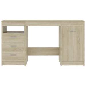 Escritorio Mediano para Computadora de Madera Sintética Roble Sonoma, Mueble Elegante para Oficina en Casa - Product Image 4