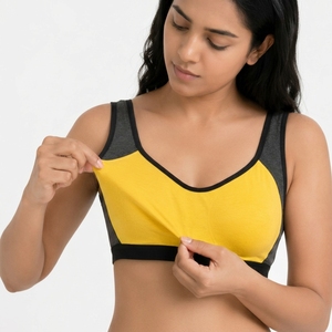 Women Padded Sports <b>Bra</b> Soft Elastic Activewear <b>Bra</b> for Fitness Exercise Running and Daily Workout Use - Product Image 6