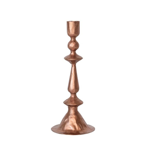 Porte-bougie pilier écologique noir mat au design étroit pour la décoration de table de Noël et de fêtes à la maison - Product Image 5