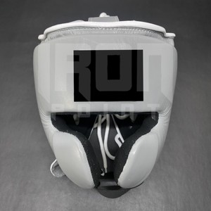 Ensemble de gants de boxe gris personnalisables, avec poignées, en cuir de vachette véritable, rembourrage épais à 4 couches, à lacets, antidérapants - Product Image 3