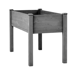 Jardinière surélevée en bois pour l'extérieur, 48x24x30 pouces, avec pieds, pour la culture de plantes, fleurs, fruits, légumes et herbes - Product Image 4