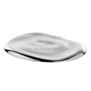 Meilleure vente : Porte-savon ovale en aluminium doré, design royal, best-seller pour la salle de bain et les accessoires de maison - Product Image 4