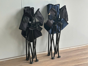 เก้าอี้พับสแตนเลสแบบพกพาสำหรับสวนกลางแจ้งเดินป่าปิกนิกเฟอร์นิเจอร์กลางแจ้งใช้งานทั่วไป - Product Image 5