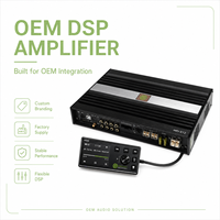 Amplificateur stéréo de voiture Hi-Fi OEM pour HiFi-X12, 10 canaux, 1000W, classe AB, avec DSP intégré, lecteur multimédia HD, construction en aluminium