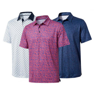 Men's Blue Short Sleeve Oxford Fabric Cotton Shirt Casual Button Front Regular Fit Breathable Woven Moisture Wicking Geometric - Product Image 3
