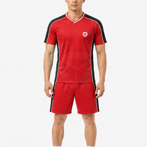 Men Soccer Uniform With Custom Team Jersey And Shorts Breathable Performance Material Fit And Modern Football Apparel Style - Product Image 3