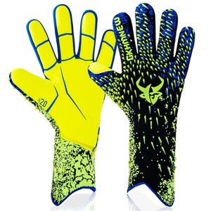 Gants de gardien de but pour enfants, forte adhérence, latex respirant, fermeture à cordon, gants de football haute performance - Product Image 2