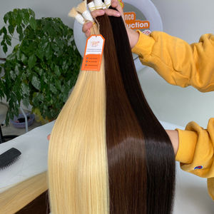 Prix de gros Emballage de luxe de salon pour extensions de cheveux humains vierges en vrac disponible - Product Image 5