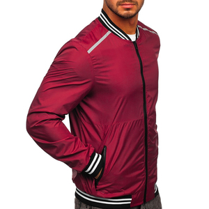 New Arrival Lightweight Slim Fit Stand Collar Front Eco-Friendly Breathable Windproof High Quality Winter Men's Bomber Jacket - Product Image 1