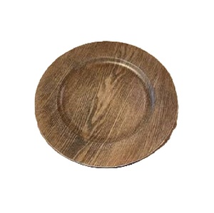 Handmade Oval Wooden Serving platter With Natural Wood Pattern Unfinished Finish For Decorative Use Round wooden plate - Product Image 1