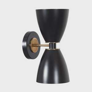 Modern Geometric <b>Wall</b> <b>Sconce</b> Black Metal Indoor <b>Lighting</b> Fixture Living Room Home Decor - Product Image 4