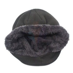 Best Selling 100% <b>Wool</b> High Quality Customizable Unisex Winter <b>Beanie</b> Hat Solid Color Jacquard Knit for Adults Daily Casual - Product Image 2