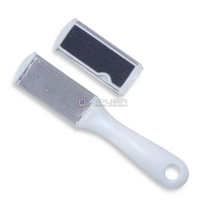 Lima de Uñas Portátil de Acero Inoxidable con Grano 180/240, Ideal para Uso en Salón y Manicuras Caseras - Product Image 1