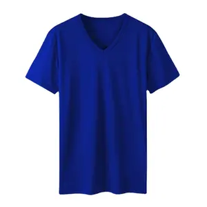 Wholesale Brand New Custom Color Blank T shirt of Elevate Your Style with Our Premium V-Neck T-Shirt Collection